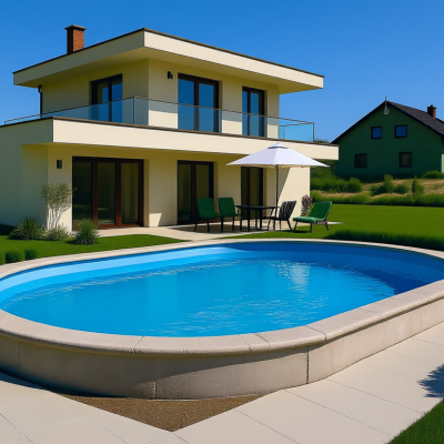 Вкладыш в овальный бассейн